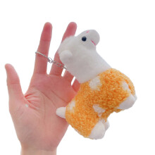 Soft Plush Animal Horse Keychain Cartoon Keyring Cute-Yellow