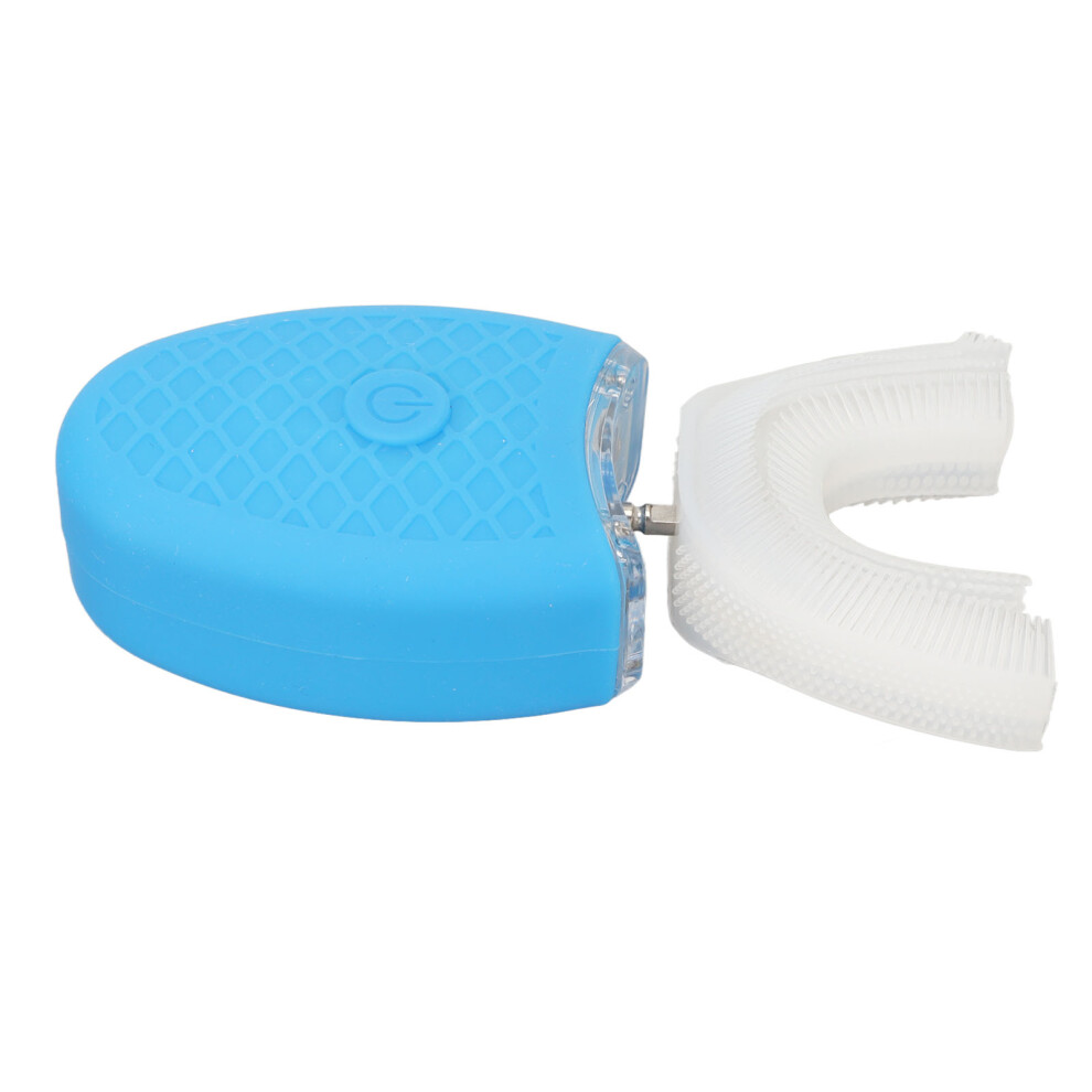 Blue Rechargeable U-Shaped Electric Toothbrush For Whole Mouth Whitening, 450Mah
