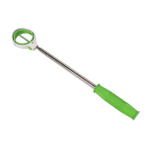 Teleskopischer Golfball-Retriever aus Edelstahl, 8 Abschnitte, Grün-Weiß