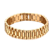 Gioielli resistenti per l'uso quotidiano, bracciale a maglie antiruggine impermeabile con struttura leggera e resistente allo sbiadimento, in acciaio