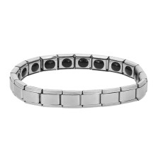 Elastic Interlocking Bracelet Mechanism, Adjustable Comfort DIY Personalization Stainless Steel Jewelry with Customizable Charm Bracelet Design,