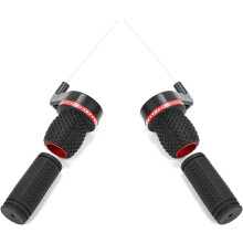 Bicycle Twist Grip Gear Shifter Set, Comfortable Soft-Grip Handlebar Grips Efficient Bicycle Shift System, Durable Wear Resistance Smooth Operation