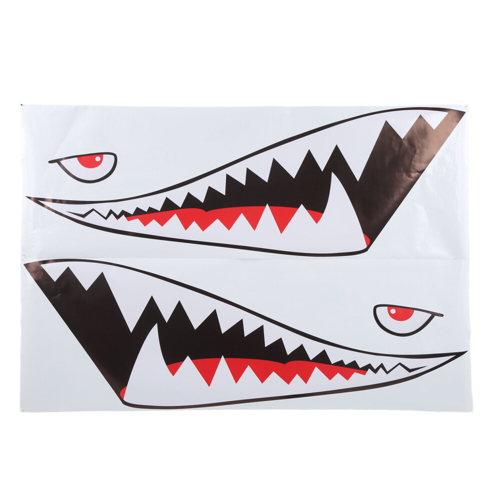 Durable Shark Teeth Decal For Vehicle Exterior - Waterproof Pvc Sticker 3231372735833
