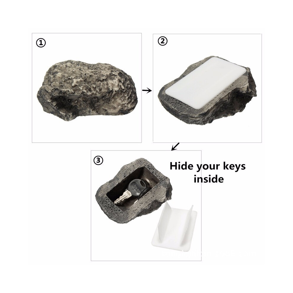 Waterproof Fake Rock Key Hider Safe Resin Plastic Dustproof Home Stone Model 7661372736879