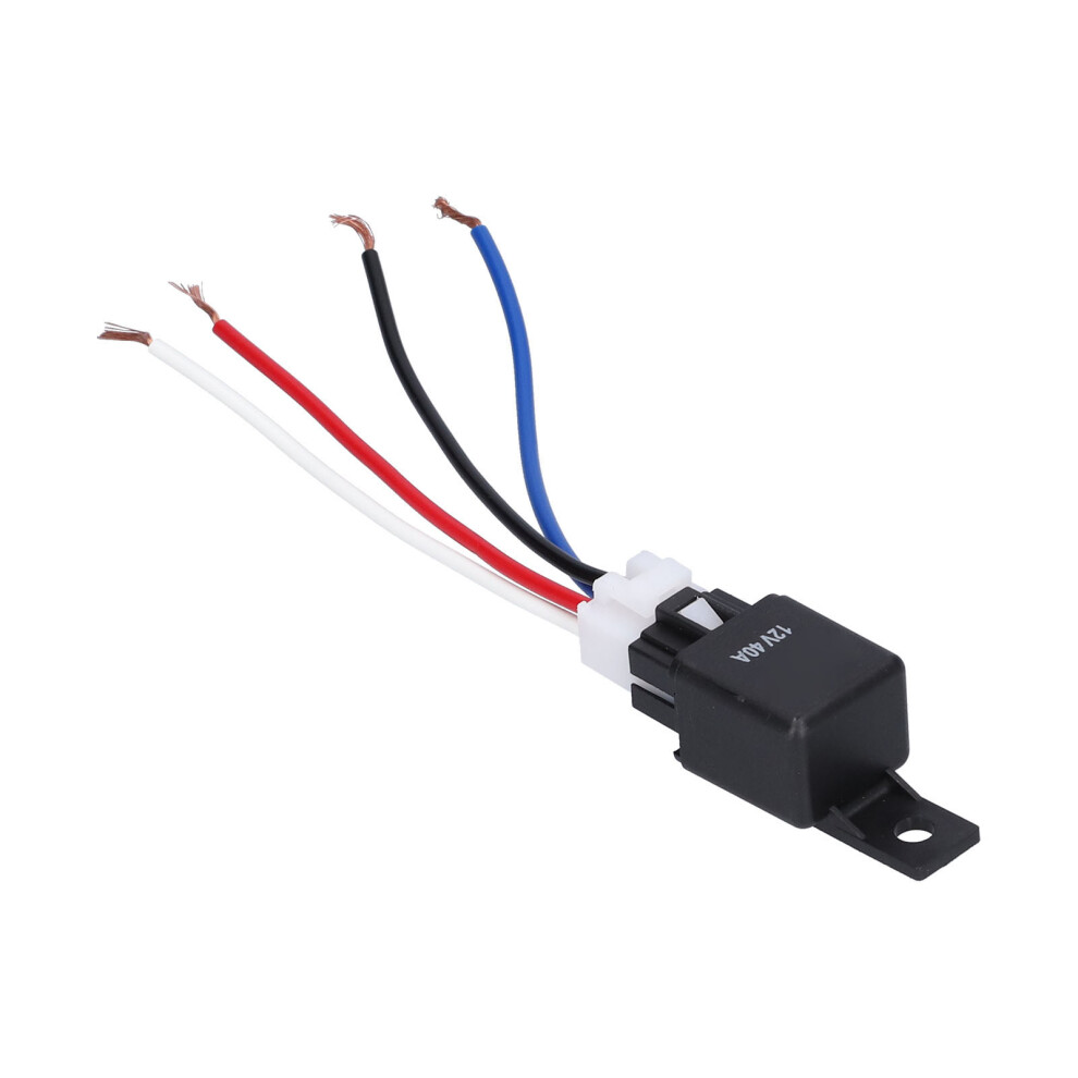 Automotive Waterproof 4-Pin Relay 12V 40A Nylon Tinned Copper With Harness 5071377579753