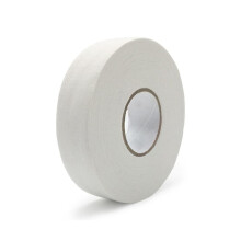 Hockey Stick Tape 2.5cm x 25m Polyester-Cotton Grip Tape for Field Hockey, Squash, Badminton, and Fishing Rods (White)