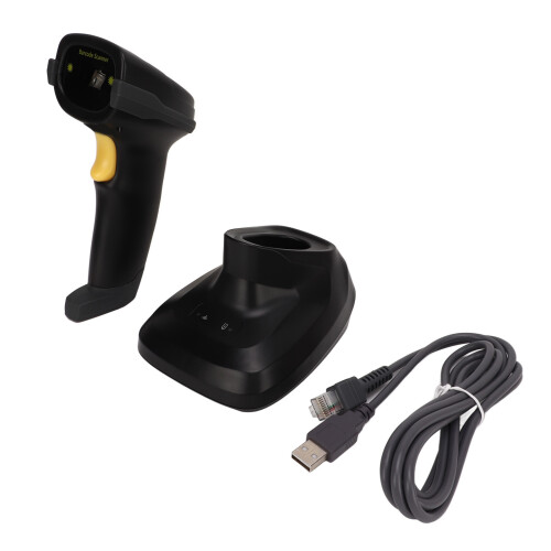 Handheld 2.4G Wireless Barcode Reader 1D Bar Code Scanner with Charging Base 1
