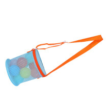 Sac de plage en maille, sac seau pour-bracelet bleu orange