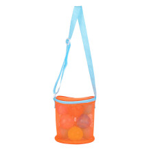 Beach Toy Bag Seashells Storage Bag Sand Toy-orange blue strap