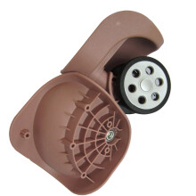 1 pair A191 DIY Swiveling Luggage Suitcase Wheel-Rose Gold