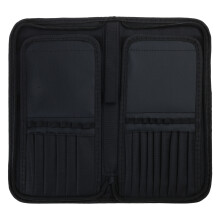 Travel 15 Pockets Stand-Up Makeup Brushes Organizer Bag