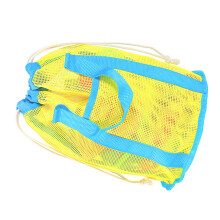 Strandspielzeugtasche, Netz-Strandtasche,-Gelbblaues Armband