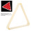 Billiard Triangle Rack Set 2Pcs for 5.25cm Balls White Durable Snooker Guide 5