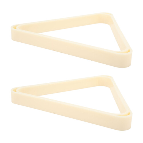 Billiard Triangle Rack Set 2Pcs for 5.25cm Balls White Durable Snooker Guide