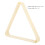 Billiard Triangle Rack Set 2Pcs for 5.25cm Balls White Durable Snooker Guide 7