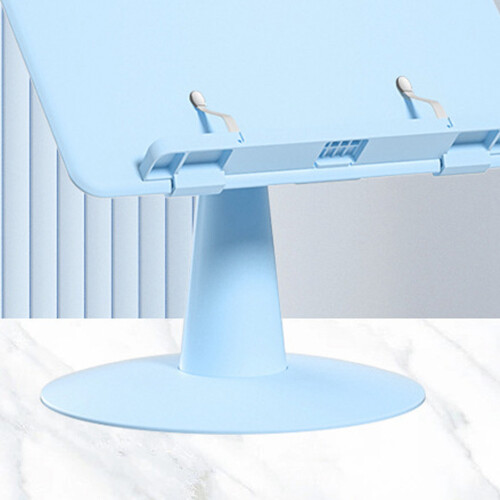 Sky Blue Foldable ABS Book Reading Stand, Multi-Purpose & Adjustable
