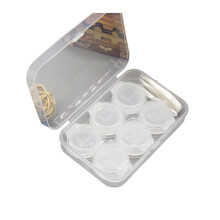 6Pcs Portable Lens Case Transparent Plastic Storage Holder for Lenses