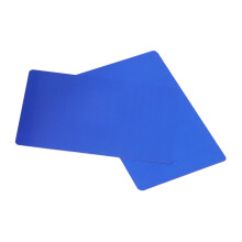 Blue Aluminium Business Cards 50pcs Laser Engraving Waterproof & Wear-Resistant