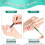 Single Use Waterproof Makeup Hand Palette Stickers for Beginners 100pcs 2
