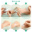 Single Use Waterproof Makeup Hand Palette Stickers for Beginners 100pcs 4
