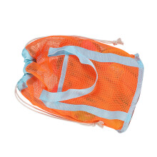 Sac de plage en maille pour enfants, sac de-bracelet bleu orange
