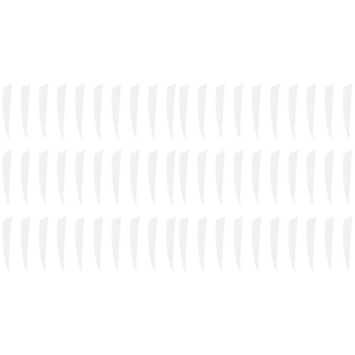 60Pièces Plumes Flèches Blanches Accessoires Universels Tir Extérieur 1
