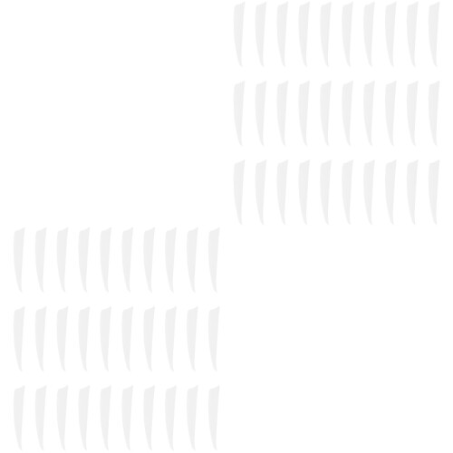 60Pièces Plumes Flèches Blanches Accessoires Universels Tir Extérieur 2