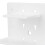 2 piezas de tablero perforado de plástico blanco para pared, ajustable 3