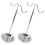 4Pcs Metal Adjustable Handbag Display Rack Silver for Desktop Display 1