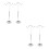 4Pcs Metal Adjustable Handbag Display Rack Silver for Desktop Display 6