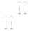 4Pcs Metal Adjustable Handbag Display Rack Silver for Desktop Display 9