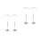 4Pcs Metal Adjustable Handbag Display Rack Silver for Desktop Display 10
