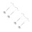4Pcs Metal Adjustable Handbag Display Rack Silver for Desktop Display 5