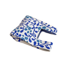 Sac de courses en tricot polyvalent, sac à main à la mode-Bleu