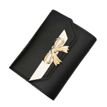 Pochette à trois volets, porte-carte de crédit,-Noir
