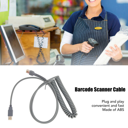 Long-Lasting 3 Metre Barcode Scanner Cable for LS1203 LS2208 LS4278 2