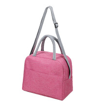 Sac à déjeuner Bento pour bureau, voyage en plein-rose rouge