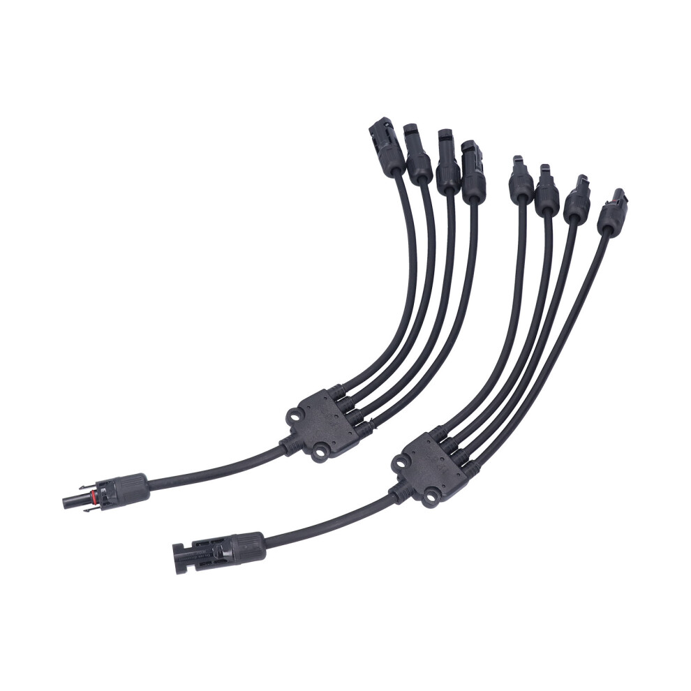 4 Branch Solar Panel Y Connector, Ip67, 20A/30A, Plastic Brass 7671377000349