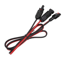 Câble adaptateur de batterie solaire en cuivre 30A, 1,0 m, 12AWG