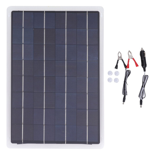 Caricabatterie solare impermeabile da 20W da 12V IP67 con controller MPPT 1