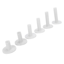 6Pcs Golf Tee Holders - Durable Rubber Heights 35-80mm for Golf Practice