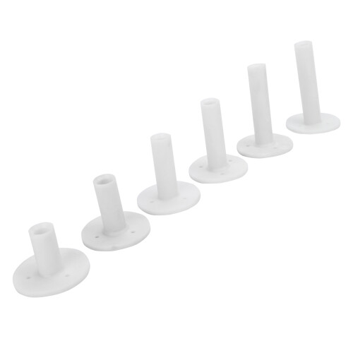 6Pcs Golf Tee Holders - Durable Rubber Heights 35-80mm for Golf Practice