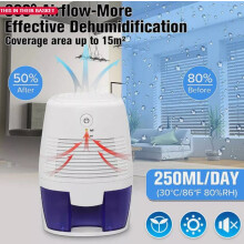 Compact Dehumidifier For Small Rooms, USB Power Supply Compatibility, Portable Humidity Controller With No Chemical Substance Technology For Closet