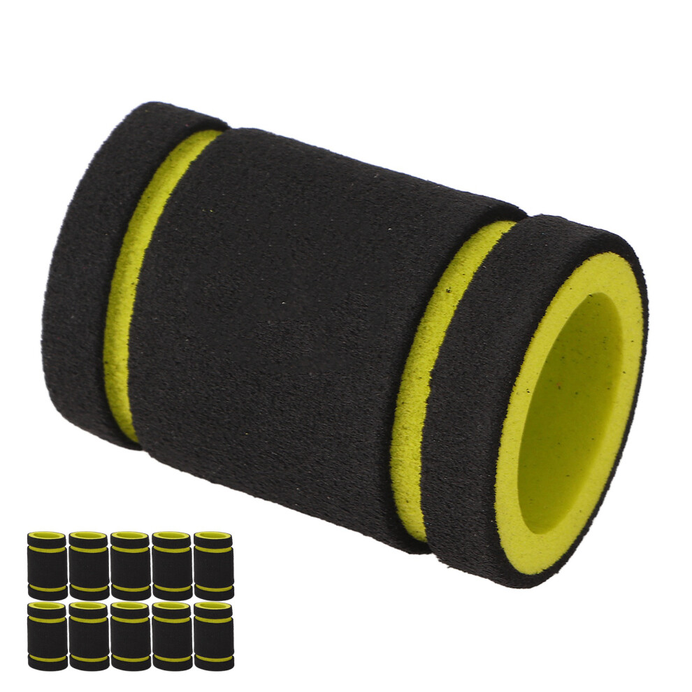 10pcs Yellow Foam Tattoo Grip Covers 22mm Inner Diameter