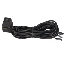 Interruttore meccanico blu per PC con pulsante di accensione e retroilluminazione, cavo da 13,1 piedi