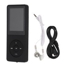 Tragbarer MP3-Player 1,8-Zoll-Bildschirm 64 GB Speicherkarte Schwarz