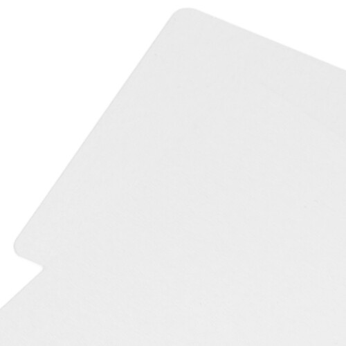 50 hojas de aluminio 86x54 mm tarjetas blanco perla 1