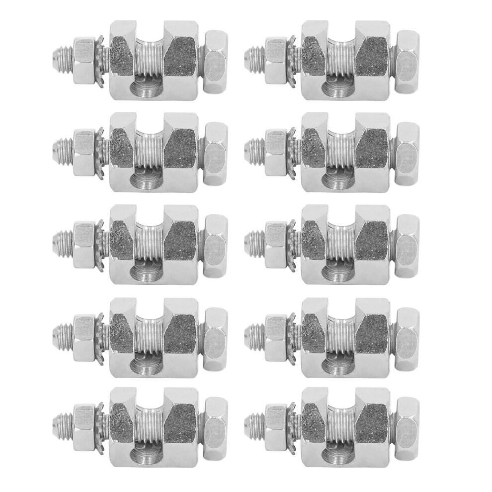 10Pcs Copper Lightning Protection Cable Clamp Grounding Clip For Pv Modules Uk 4621372753514