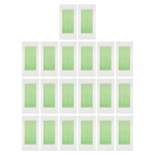 40Pièces Bandes De Cire Dépilatoire Vertes Tissu Non