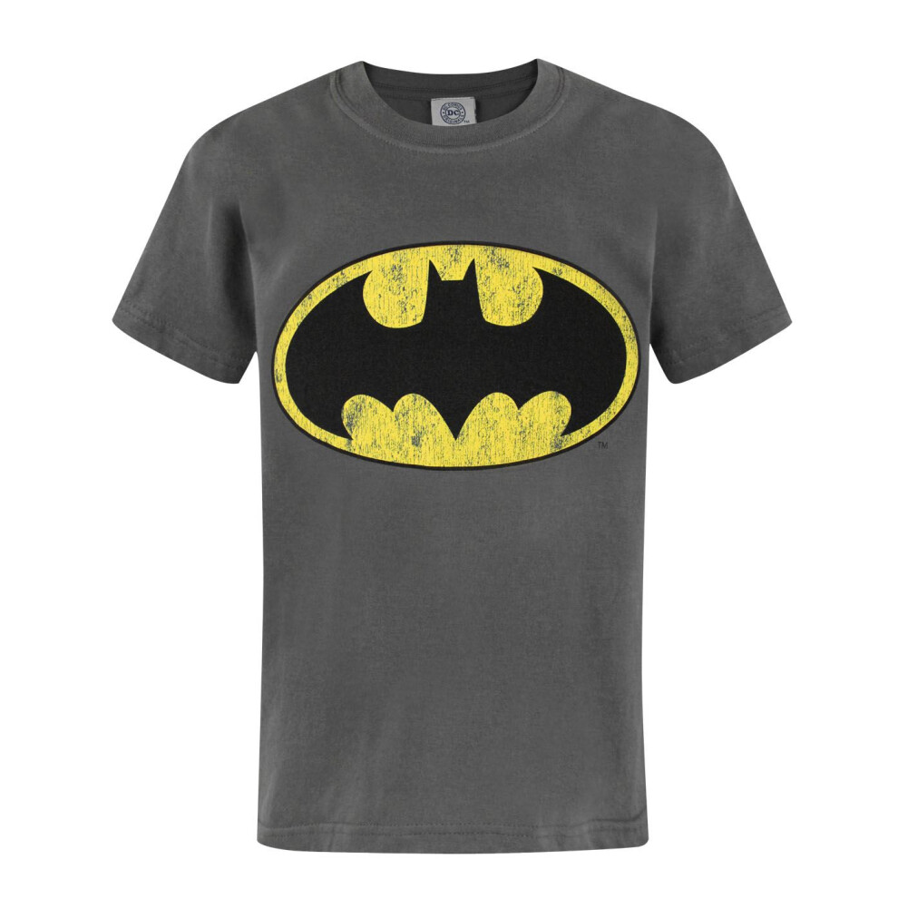 Dc Comics Short Sleeved T-Shirt (Boys ) Grey